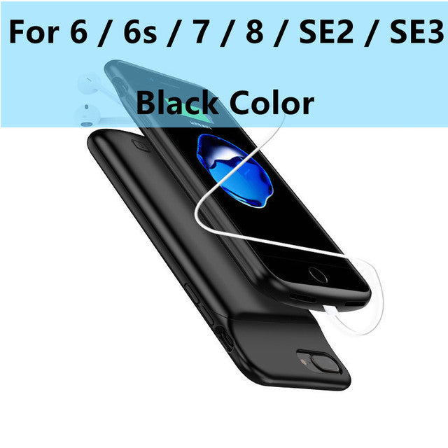 Xilecaly Battery Case for iPhone 13 Pro 12 11 Pro Max Smart Power Bank Charging Charger Cover for iPhone XS Max XR 7 8 Plus SE 2