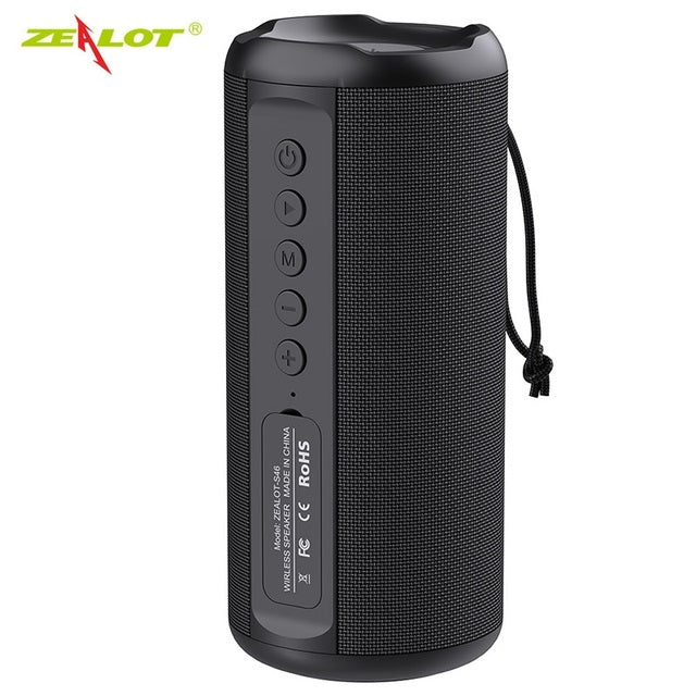 ZEALOT S46 Wireless Bluetooth Speaker 6 hours 10w super loud sound bluetooth speaker IPX5 waterproof for phone TF card